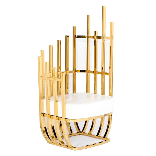 Opulence Chair Gold/White