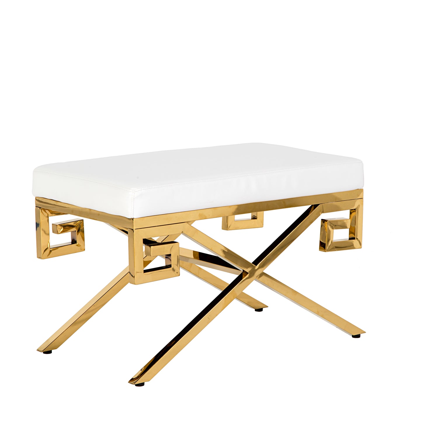 Opulence Ottoman Gold/White