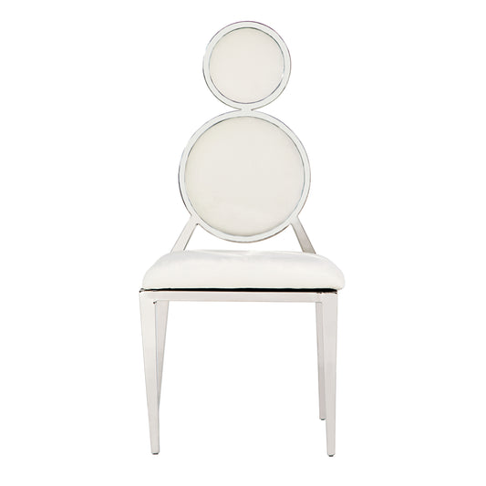 Otto Chair Silver/Ivory