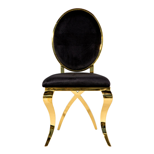 Eloise Chair Gold/Black