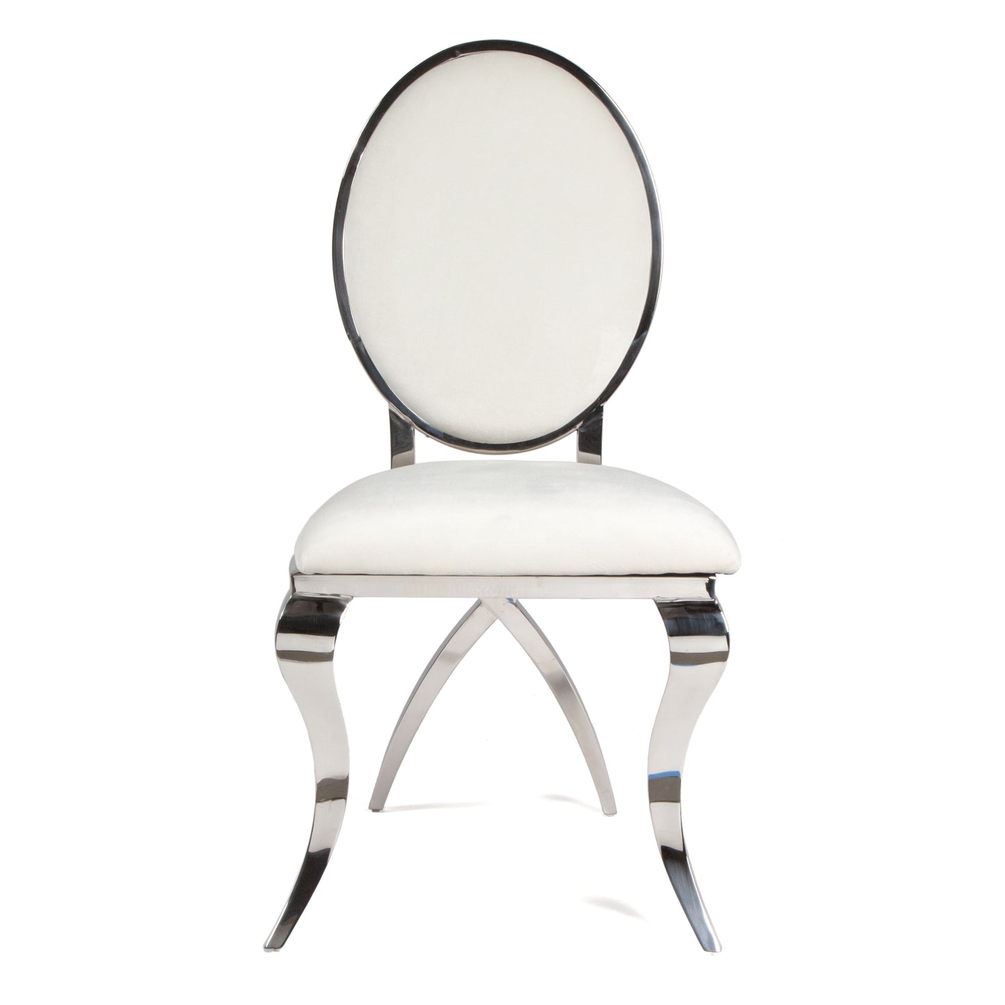 Eloise Chair Silver/Ivory Cushion