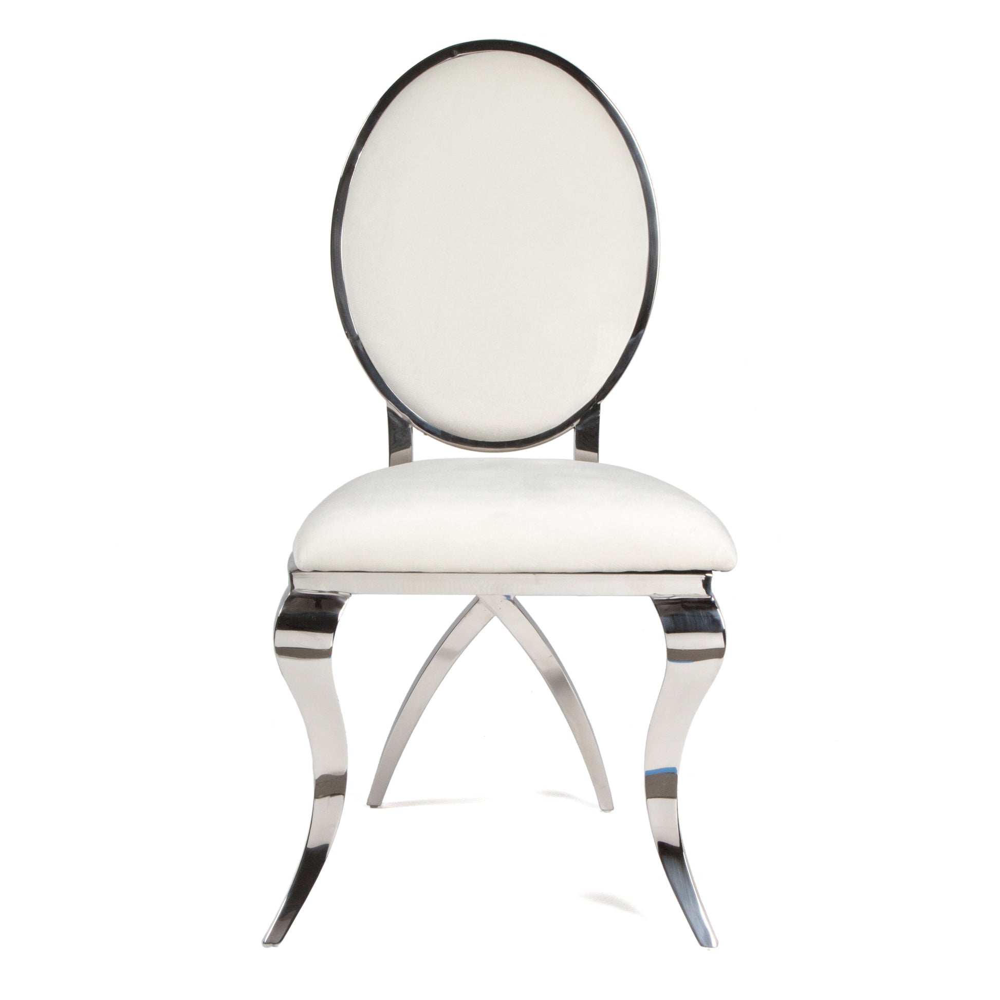 Eloise Chair Silver/Ivory Cushion