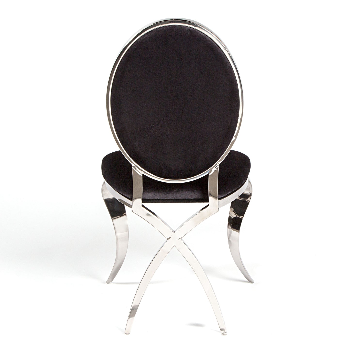 Eloise Chair Silver/Black Cushion