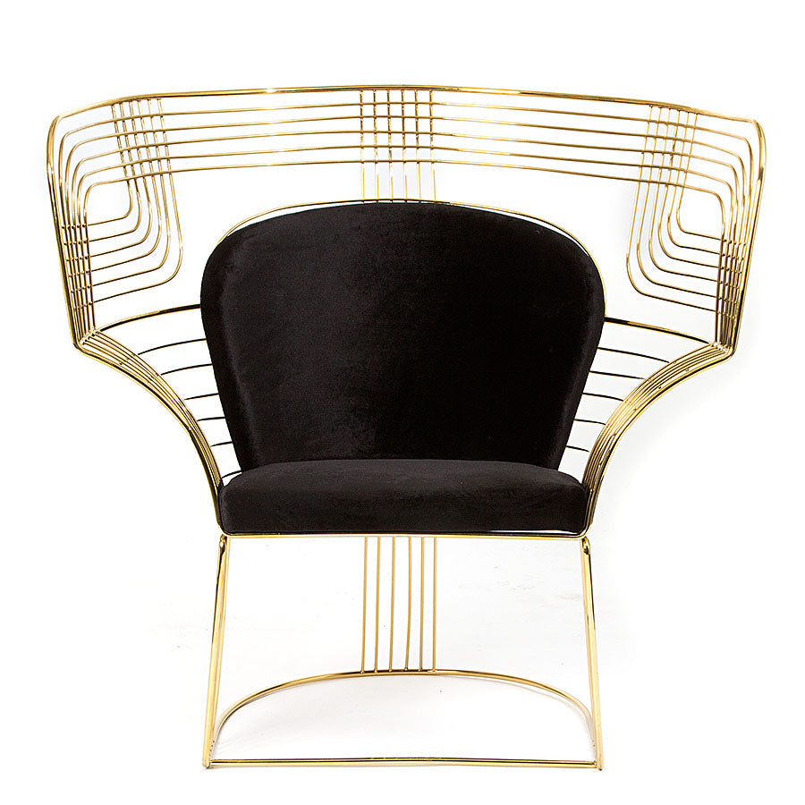 Carter Wire Chair Black