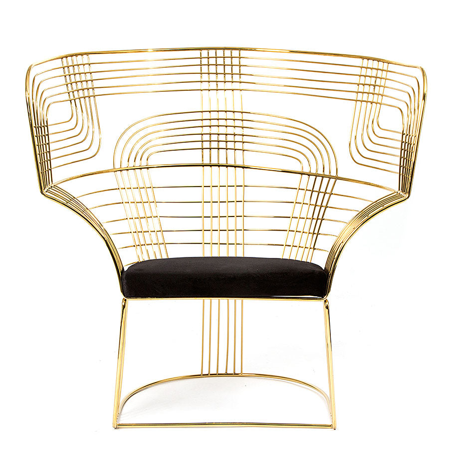 Carter Wire Chair Black