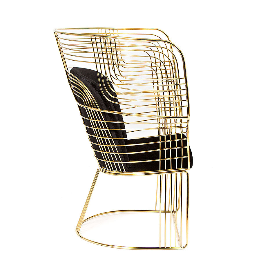 Carter Wire Chair Black
