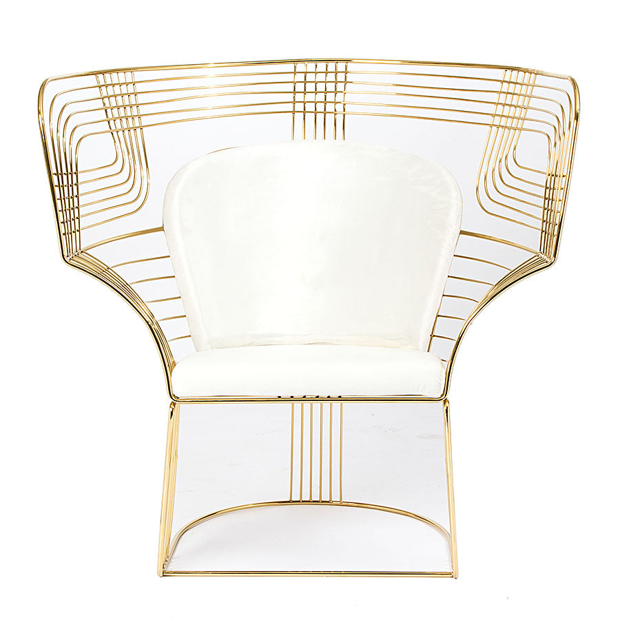 Carter Wire Chair White