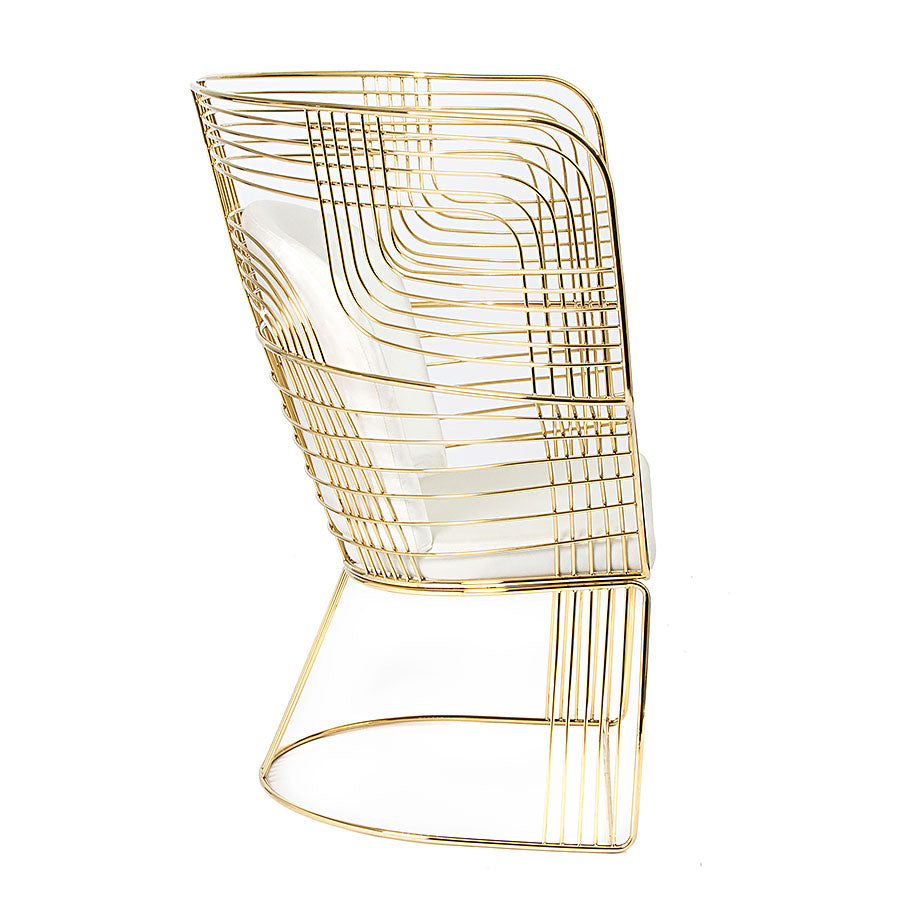 Carter Wire Chair White