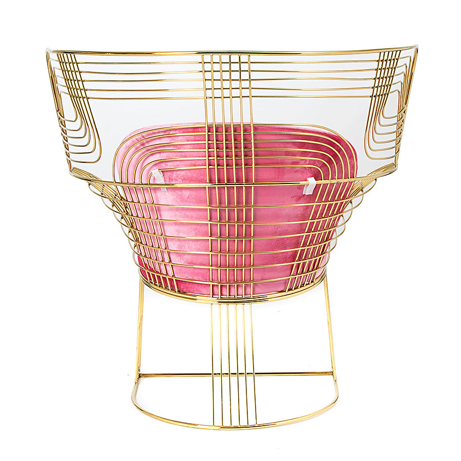 Carter Wire Chair Pink