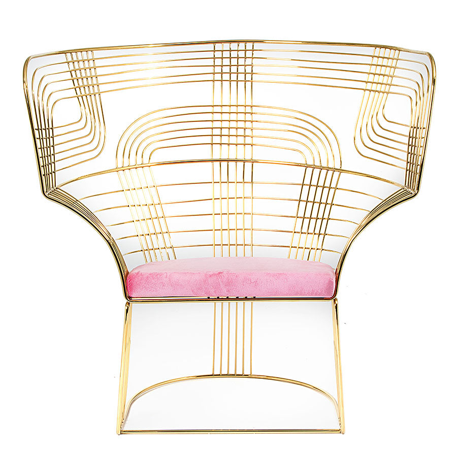 Carter Wire Chair Pink