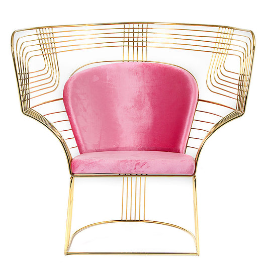 Carter Wire Chair Pink