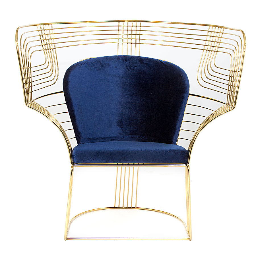 Carter Wire Chair Blue