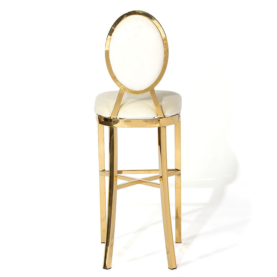 Marie Bar Stool Gold - Ivory