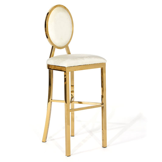 Marie Bar Stool Gold - Ivory