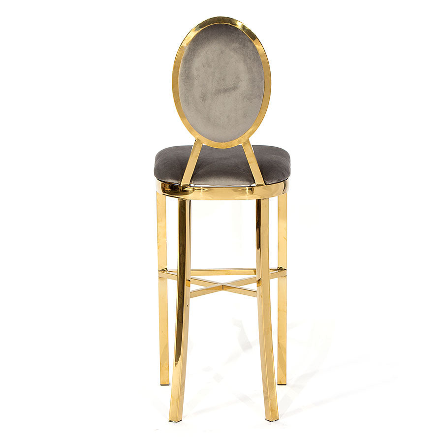 Marie Bar Stool Gold - Grey