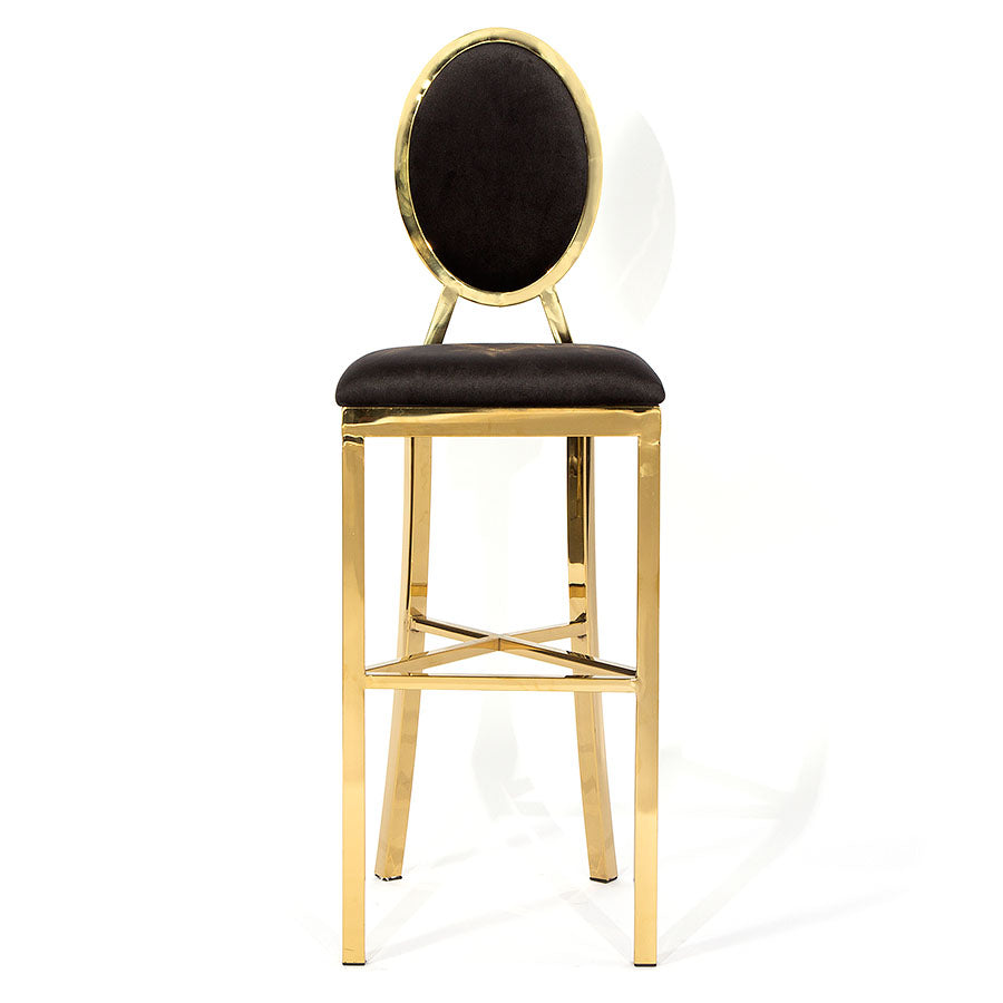 Marie Bar Stool Gold - Black
