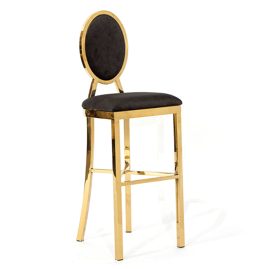 Marie Bar Stool Gold - Black