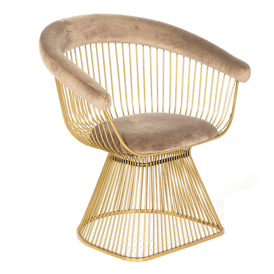 Nouveau Wire Chair Grey