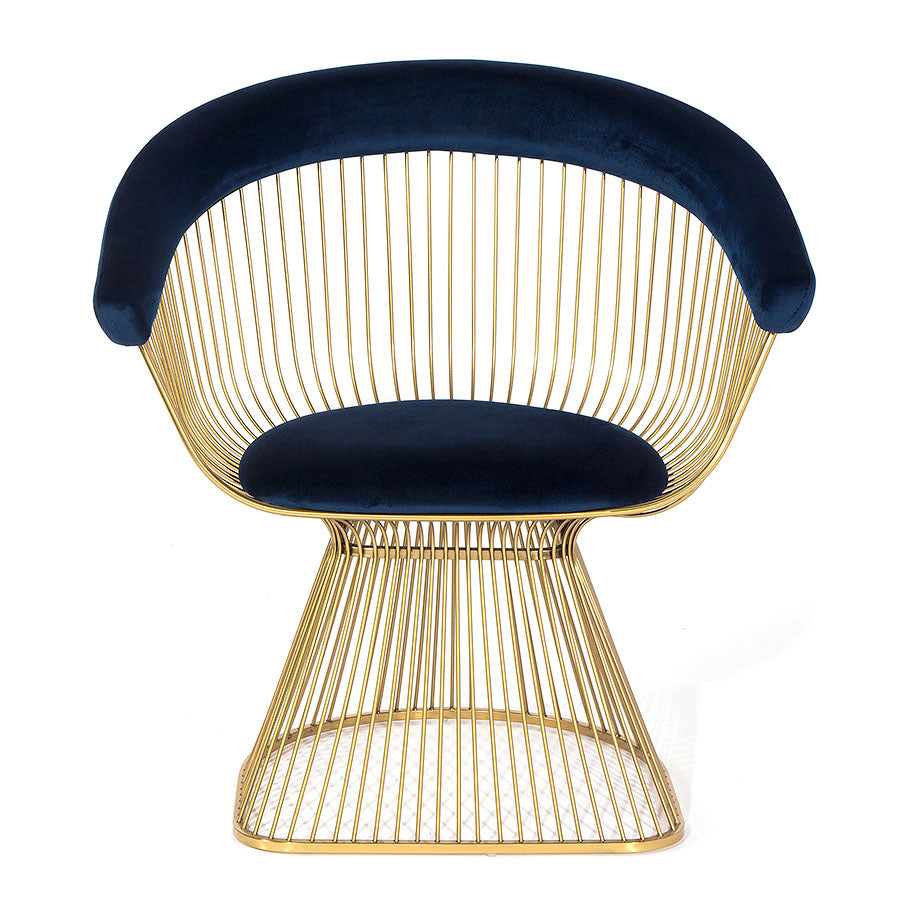 Nouveau Wire Chair Blue