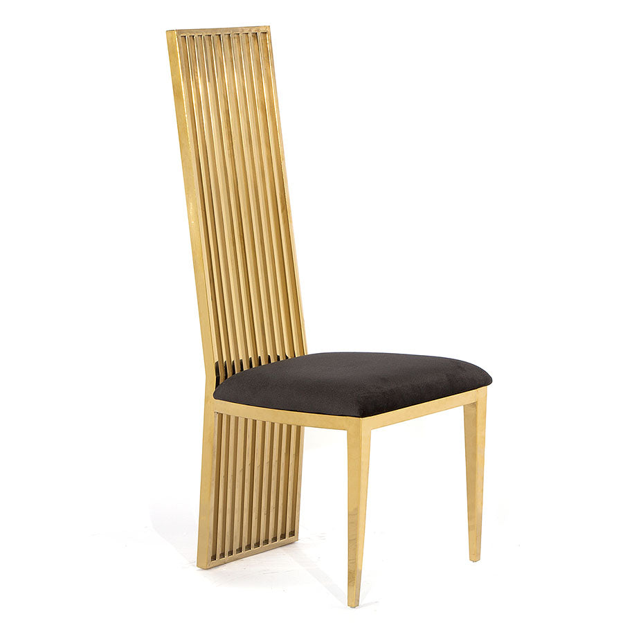 Aura Dining Chair Gold/Black