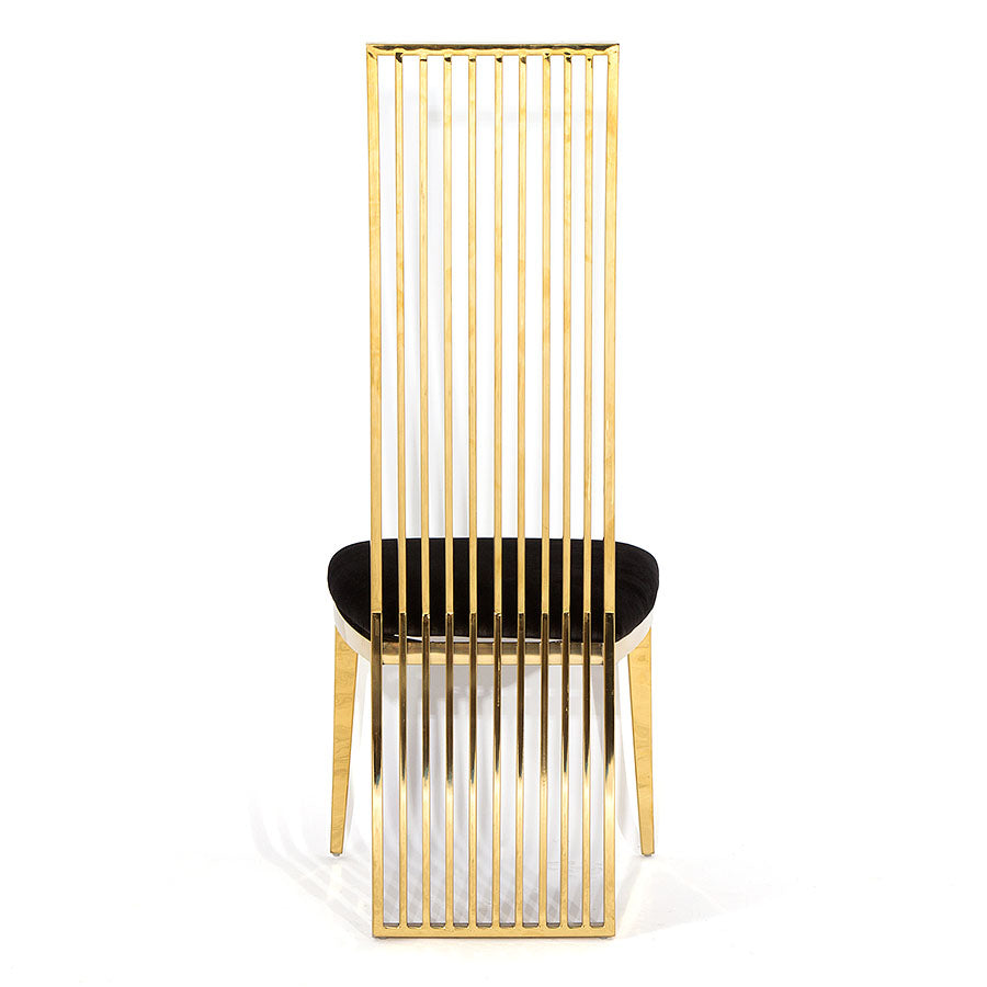 Aura Dining Chair Gold/Black