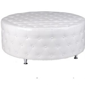 White Regal Ottoman