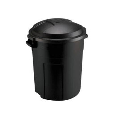 Black Trash Can