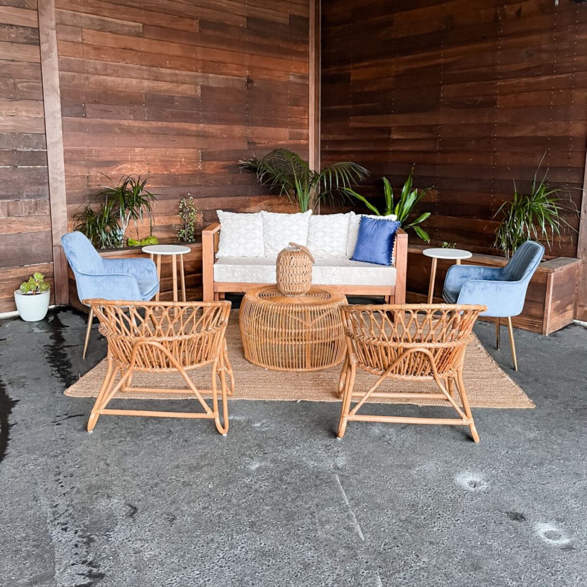 Boho Rattan Coffee Table