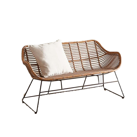 Sand Rattan Settee
