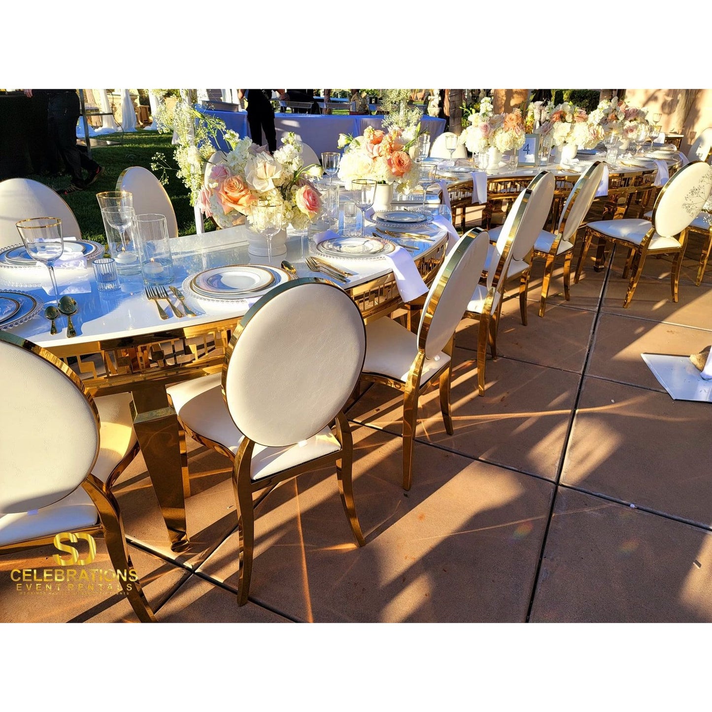 Serpentine White Tables