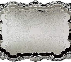 18" x 25" Oblong Silver Tray