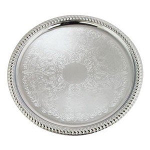 14" Round Stainless Tray