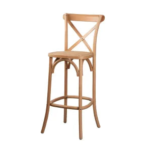 Cross Back Bar Stool