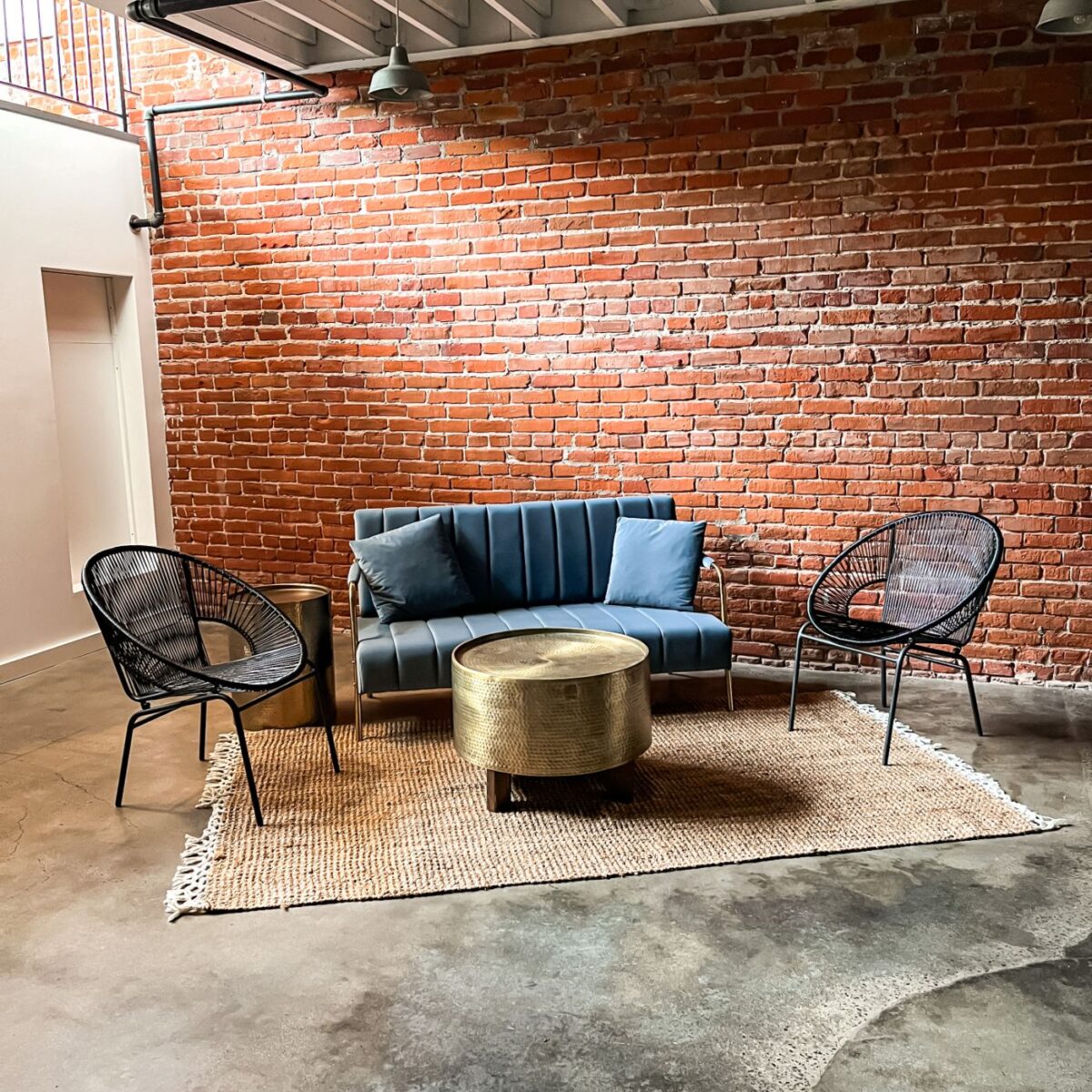 Sky Grey Trevi Love Seat