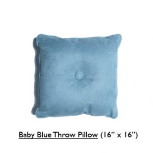 Baby Blue Throw Pillow