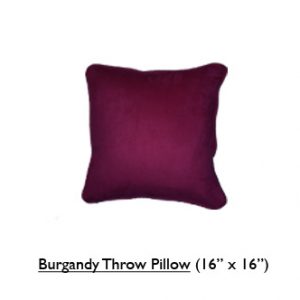 Burgundy Throw Pillow