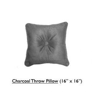 Charcoal Throw Pillow