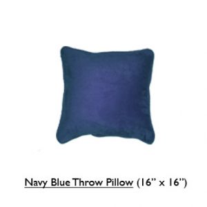 Navy Blue Throw Pillow