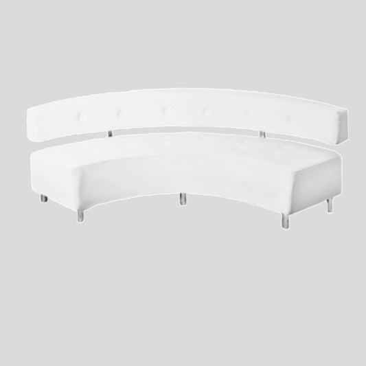 Las Vegas Curved Bench with Back