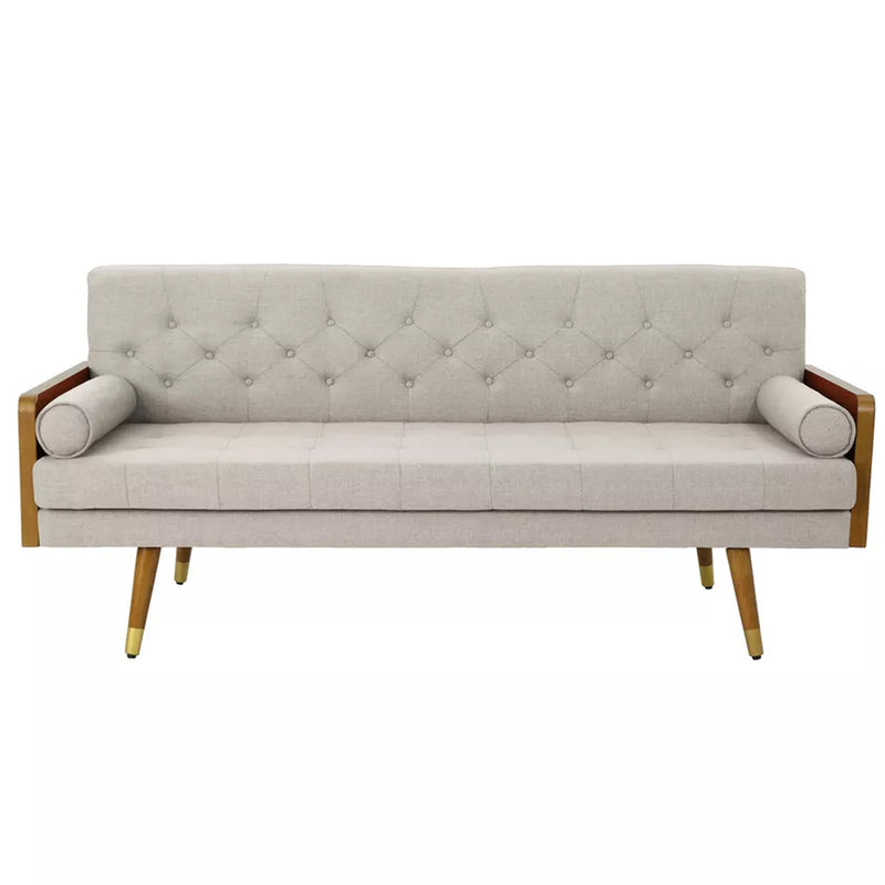 Aidan Modern Tufted Light Gray Sofa
