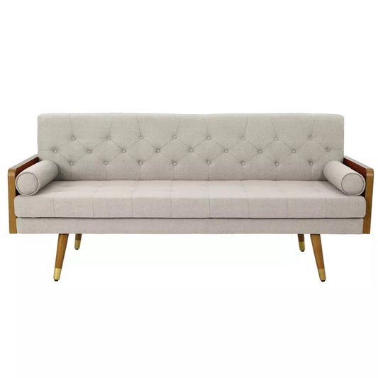 Aidan Modern Tufted Light Gray Sofa