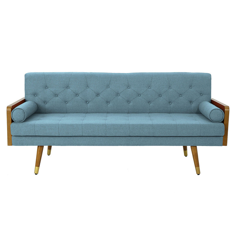 Aidan Modern Tufted Peacock Sofa