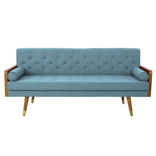 Aidan Modern Tufted Peacock Sofa