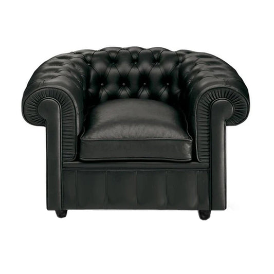 Black Chesterfield Club Chair