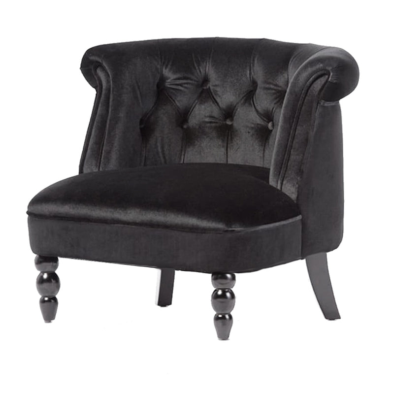 Black Victorian Mid Century Chair