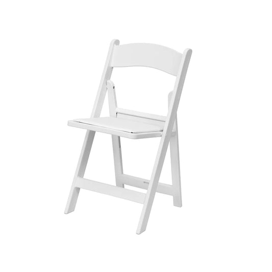Resin White Folding Chair