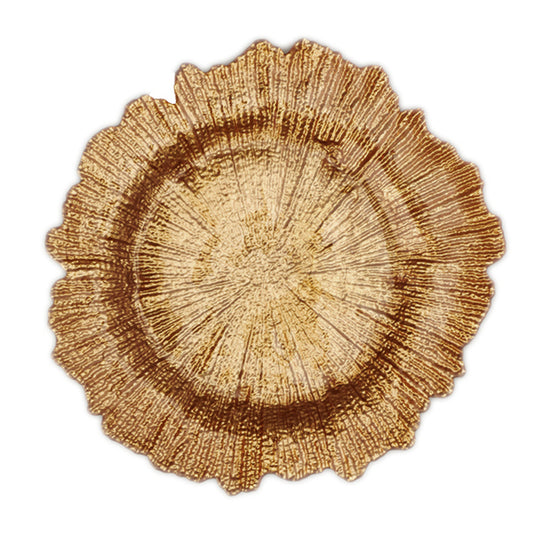 Gold Reef Glass Charger