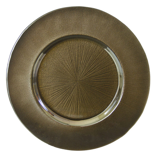 Sunburst Glass Charger