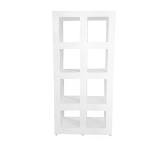 2 Column Deco White Wall Unit