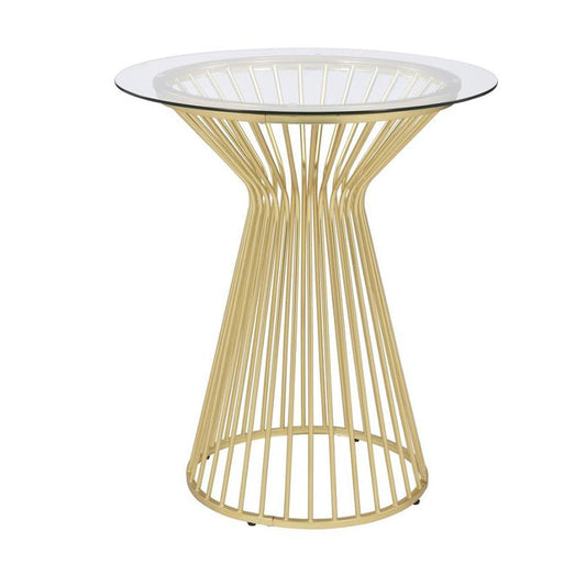 Gold Glass Top Belly Bar